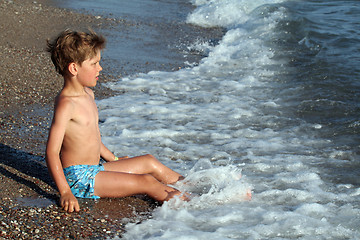 Image showing At the beach
