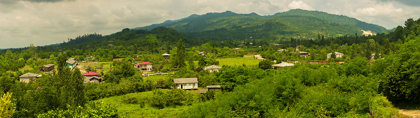 Image showing Building in Caucasus mountains near Batumi city, Georgia