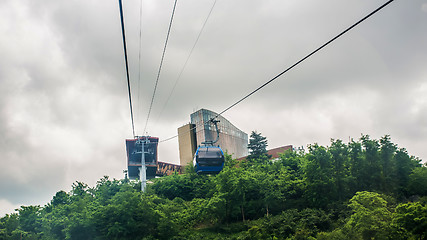 Image showing BATUMI, GEORGIA - JULY 20: view from the cabin cableway