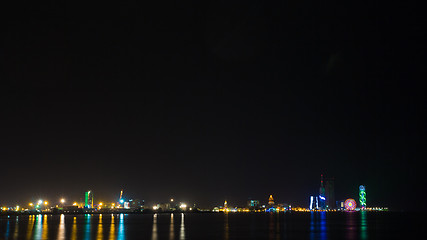 Image showing Night shot of Batumi, Georgia