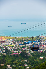 Image showing BATUMI, GEORGIA - JULY 20: view from the cabin cableway