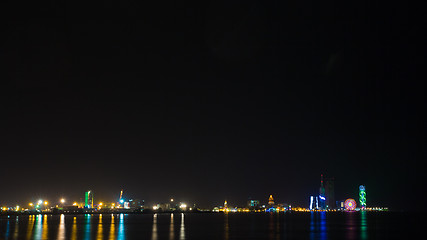 Image showing Night shot of Batumi, Georgia