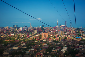 Image showing BATUMI, GEORGIA - JULY 20: view from the cabin cableway