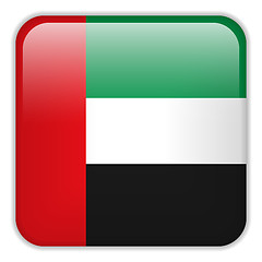 Image showing Emirates Flag Smartphone Application Square Buttons