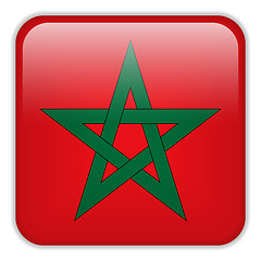 Image showing Morocco Flag Smartphone Application Square Buttons
