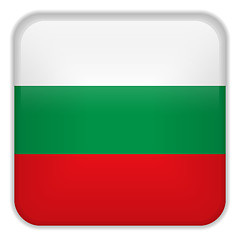 Image showing Bulgaria Flag Smartphone Application Square Buttons