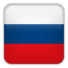 Image showing Russia Flag Smartphone Application Square Buttons