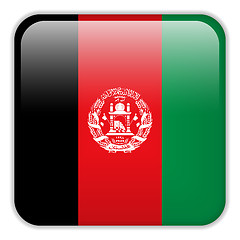 Image showing Afghanistan Flag Smartphone Application Square Buttons