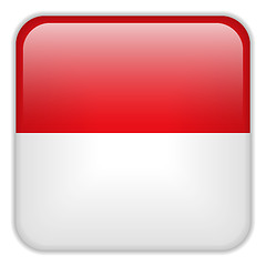 Image showing Monaco Flag Smartphone Application Square Buttons