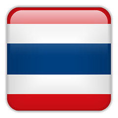 Image showing Thailand Flag Smartphone Application Square Buttons