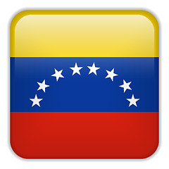 Image showing Venezuela Flag Smartphone Application Square Buttons
