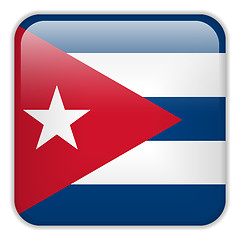 Image showing Cuba Flag Smartphone Application Square Buttons