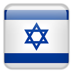 Image showing Israel Flag Smartphone Application Square Buttons