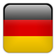 Image showing Germany Flag Smartphone Application Square Buttons