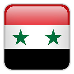 Image showing Syria Flag Smartphone Application Square Buttons