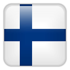 Image showing Finland Flag Smartphone Application Square Buttons