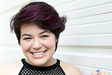 Image showing Smiling Brunette Woman