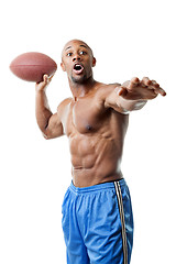 Image showing Muscular Football Player