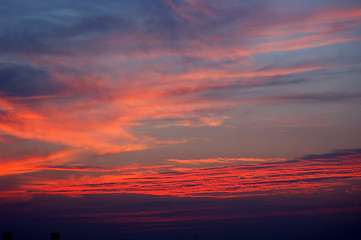 Image showing September Sunset Sky