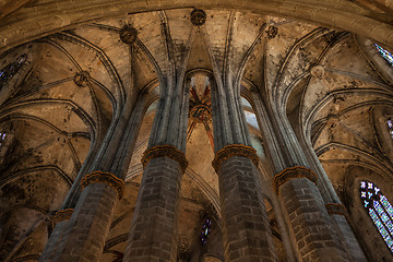 Image showing Gothic church interior