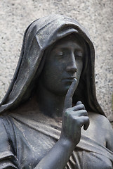 Image showing Old Cemetery statue