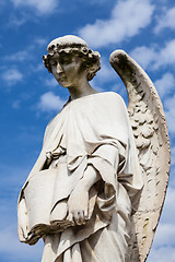 Image showing Old cemetery statue