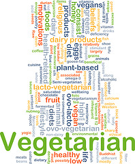 Image showing Vegetarian background concept