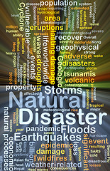 Image showing Natural disaster background concept glowing
