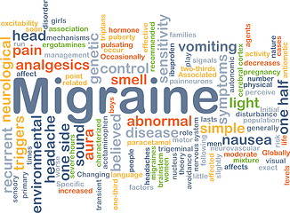 Image showing Migraine background concept