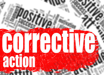 Image showing Word cloud corrective action