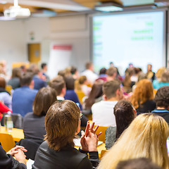 Image showing Workshop at university lecture hall.