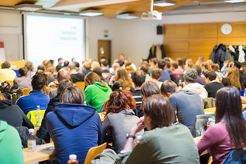 Image showing Workshop at university lecture hall.