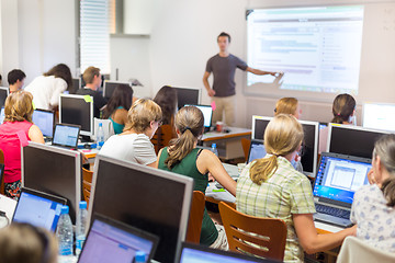 Image showing Informatics workshop at university.