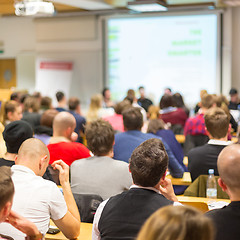 Image showing Workshop at university lecture hall.