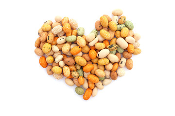 Image showing Seaweed peanuts in a heart shape