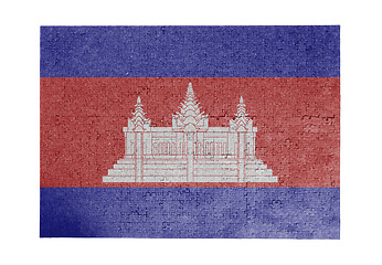 Image showing Large jigsaw puzzle of 1000 pieces - Cambodia