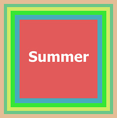 Image showing word Summer on abstract background