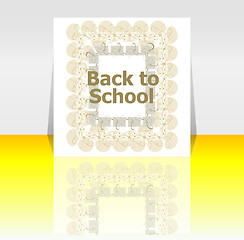 Image showing Back to school word, education concept