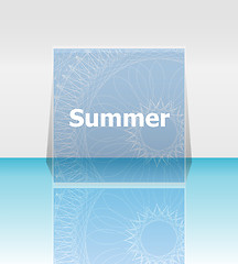 Image showing summer poster. summer background. Effects poster, frame. Happy holidays card, Enjoy your summer