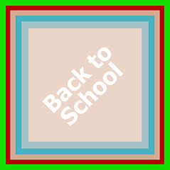 Image showing Back to school word, education concept