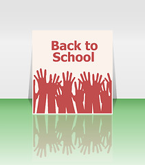 Image showing Back to school word, education concept