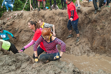 Image showing Dirty cross-country race stage. Tyumen. Russia