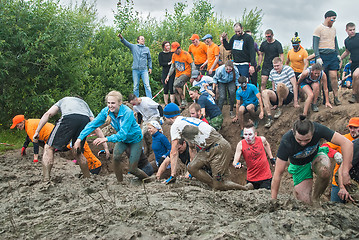 Image showing Dirty cross-country race stage. Tyumen. Russia