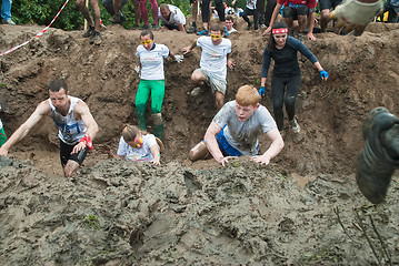 Image showing Dirty cross-country race stage. Tyumen. Russia