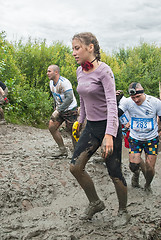 Image showing Dirty cross-country race stage. Tyumen. Russia