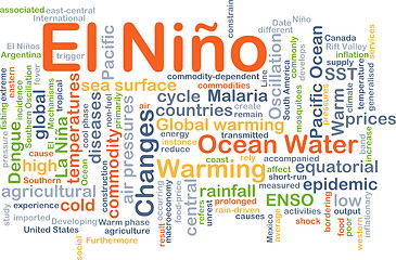 Image showing El Niño background concept