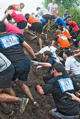 Image showing Dirty cross-country race stage. Tyumen. Russia