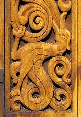 Image showing Detail of Heddal stave church