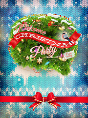 Image showing New Year christmas decoration. EPS 10