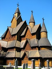Image showing Heddal stave church